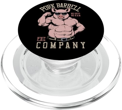 Pork Barbell Company Lustiges Fitnessstudio Buff Pig Bodybuilding Fitness PopSockets PopGrip für MagSafe Pork Barbell Company Lustiges Fitnessstudio Buff Pig Bodybuilding Fitness PopSockets PopGrip für MagSafe von Grandio Design Sports Training And Fitness