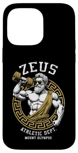 Zeus Gym Athletic Department Lustiger griechischer Gott Workout Muskel Hülle für iPhone 14 Pro Max Zeus Gym Athletic Department Lustiger griechischer Gott Workout Muskel Hülle für iPhone 14 Pro Max von Grandio Design Sports Training And Fitness