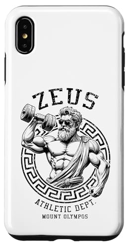 Zeus Gym Athletic Department Lustiger griechischer Gott Workout Muskel Hülle für iPhone XS Max Zeus Gym Athletic Department Lustiger griechischer Gott Workout Muskel Hülle für iPhone XS Max von Grandio Design Sports Training And Fitness