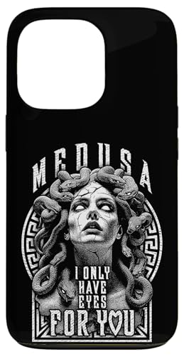 Hülle für iPhone 13 Pro Valentinstag Medusa Frau I Only Have Eyes For You Heart von Merch von Amazon