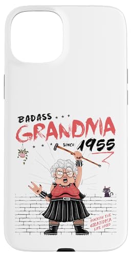 Badass Grandma Since 1955 – Retro 70 Years of Vintage Style Hülle für iPhone 15 Plus von Grandma Rocking Life Since Ever