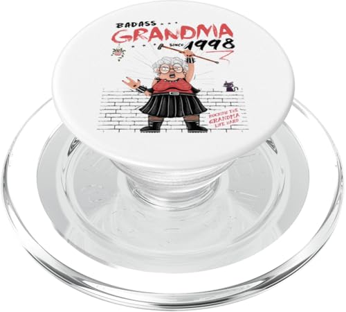 Badass Grandma Since 1998 - Vintage Grandma 27 Years of Fun PopSockets PopGrip für MagSafe von Grandma Rocking Life Since Ever