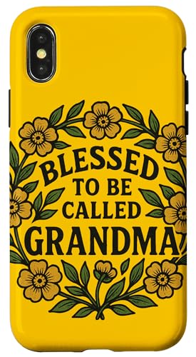 Gesegnet, Oma genannt zu werden, Illustration, Omas Design Hülle für iPhone X/XS von Grandmas Love Snugg