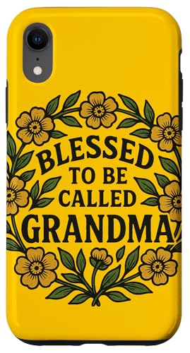 Gesegnet, Oma genannt zu werden, Illustration, Omas Design Hülle für iPhone XR von Grandmas Love Snugg