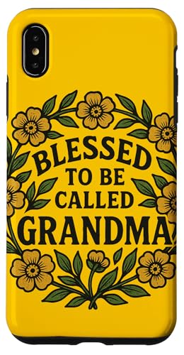 Gesegnet, Oma genannt zu werden, Illustration, Omas Design Hülle für iPhone XS Max von Grandmas Love Snugg