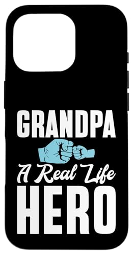 Opa Ein echter Held Opa Hülle für iPhone 16 Pro von Grandpa Gifts