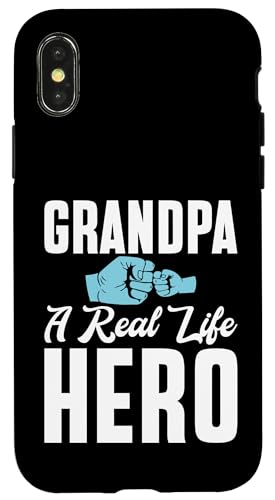 Opa Ein echter Held Opa Hülle für iPhone X/XS von Grandpa Gifts
