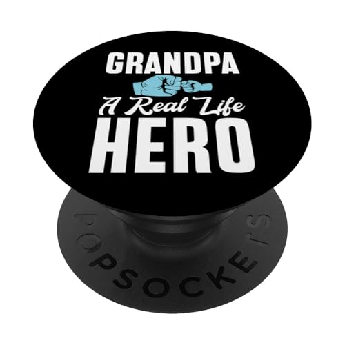 Opa Ein echter Held Opa PopSockets Klebender PopGrip Opa Ein echter Held Opa PopSockets Klebender PopGrip von Grandpa Gifts