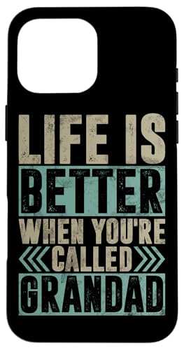 Das Leben ist besser, wenn du Opa Funny Grandpa genannt wirst Hülle für iPhone 16 Pro Max Das Leben ist besser, wenn du Opa Funny Grandpa genannt wirst Hülle für iPhone 16 Pro Max von Grandpa Granddad Funny Father's Day Men Apparel