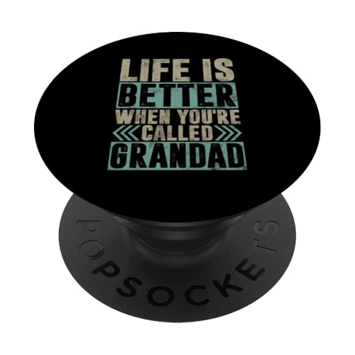 Das Leben ist besser, wenn du Opa Funny Grandpa genannt wirst PopSockets Klebender PopGrip Das Leben ist besser, wenn du Opa Funny Grandpa genannt wirst PopSockets Klebender PopGrip von Grandpa Granddad Funny Father's Day Men Apparel