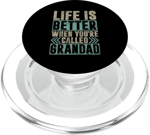 Das Leben ist besser, wenn du Opa Funny Grandpa genannt wirst PopSockets PopGrip für MagSafe Das Leben ist besser, wenn du Opa Funny Grandpa genannt wirst PopSockets PopGrip für MagSafe von Grandpa Granddad Funny Father's Day Men Apparel