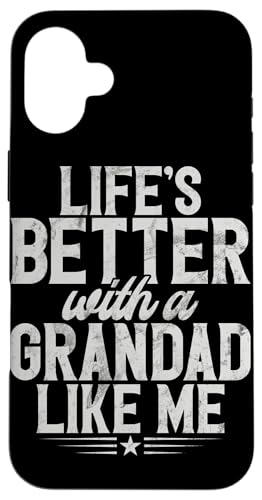 Das Leben ist besser mit einem Opa wie mir Vatertag Lustig Hülle für iPhone 16 Plus Das Leben ist besser mit einem Opa wie mir Vatertag Lustig Hülle für iPhone 16 Plus von Grandpa Granddad Funny Father's Day Men Apparel