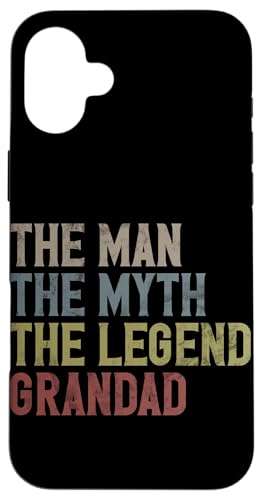 Der Mann Der Mythos Die Legende Opa Vintage-Großvater Hülle für iPhone 16 Plus von Grandpa Granddad Funny Father's Day Men Apparel