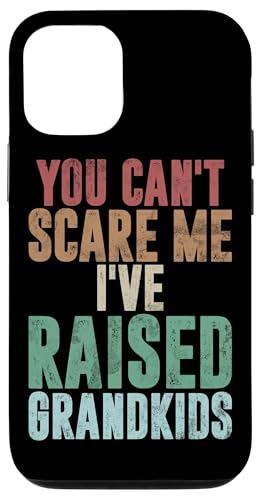 Du kannst mich nicht erschrecken, ich habe Grandkids großgezogen, Retro-Granddad Pops Hülle für iPhone 12/12 Pro von Grandpa Granddad Funny Father's Day Men Apparel