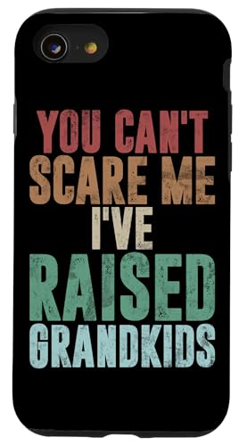 Du kannst mich nicht erschrecken, ich habe Grandkids großgezogen, Retro-Granddad Pops Hülle für iPhone SE (2020) / 7 / 8 von Grandpa Granddad Funny Father's Day Men Apparel