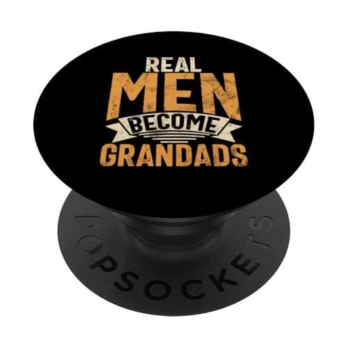 Echte Männer werden Opas Papa Großvater Lustiger Opa PopSockets Klebender PopGrip Echte Männer werden Opas Papa Großvater Lustiger Opa PopSockets Klebender PopGrip von Grandpa Granddad Funny Father's Day Men Apparel