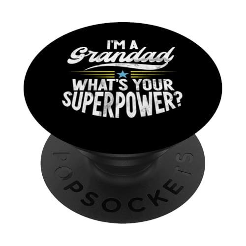 Ich bin ein Opa, was ist deine Superkraft, Opa, Vatertag PopSockets Klebender PopGrip Ich bin ein Opa, was ist deine Superkraft, Opa, Vatertag PopSockets Klebender PopGrip von Grandpa Granddad Funny Father's Day Men Apparel