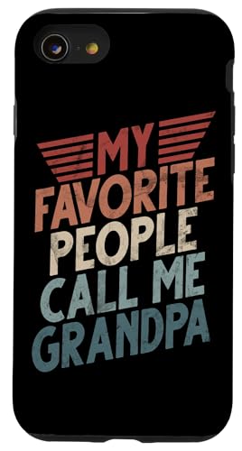 Meine Lieblingsleute nennen mich Opa Retro Granddad Father Hülle für iPhone SE (2020) / 7 / 8 von Grandpa Granddad Funny Father's Day Men Apparel