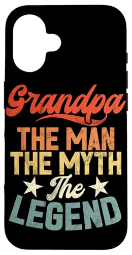 Opa Der Mann Der Mythos Die Legende Retro-Opa Pops Hülle für iPhone 16 Opa Der Mann Der Mythos Die Legende Retro-Opa Pops Hülle für iPhone 16 von Grandpa Granddad Funny Father's Day Men Apparel