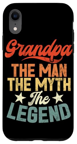 Opa Der Mann Der Mythos Die Legende Retro-Opa Pops Hülle für iPhone XR Opa Der Mann Der Mythos Die Legende Retro-Opa Pops Hülle für iPhone XR von Grandpa Granddad Funny Father's Day Men Apparel