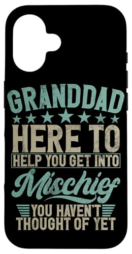 Opa ist hier, um dir zu helfen, Unfug zu treiben Grandfather Pops Hülle für iPhone 16 Opa ist hier, um dir zu helfen, Unfug zu treiben Grandfather Pops Hülle für iPhone 16 von Grandpa Granddad Funny Father's Day Men Apparel