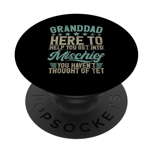 Opa ist hier, um dir zu helfen, Unfug zu treiben Grandfather Pops PopSockets Klebender PopGrip Opa ist hier, um dir zu helfen, Unfug zu treiben Grandfather Pops PopSockets Klebender PopGrip von Grandpa Granddad Funny Father's Day Men Apparel