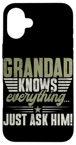 Opa weiß alles, frag ihn einfach Opa Funny Granddad Hülle für iPhone 16 Plus Opa weiß alles, frag ihn einfach Opa Funny Granddad Hülle für iPhone 16 Plus von Grandpa Granddad Funny Father's Day Men Apparel