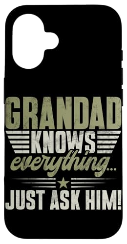 Opa weiß alles, frag ihn einfach Opa Funny Granddad Hülle für iPhone 16 Opa weiß alles, frag ihn einfach Opa Funny Granddad Hülle für iPhone 16 von Grandpa Granddad Funny Father's Day Men Apparel