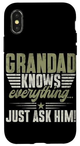 Opa weiß alles, frag ihn einfach Opa Funny Granddad Hülle für iPhone X/XS Opa weiß alles, frag ihn einfach Opa Funny Granddad Hülle für iPhone X/XS von Grandpa Granddad Funny Father's Day Men Apparel