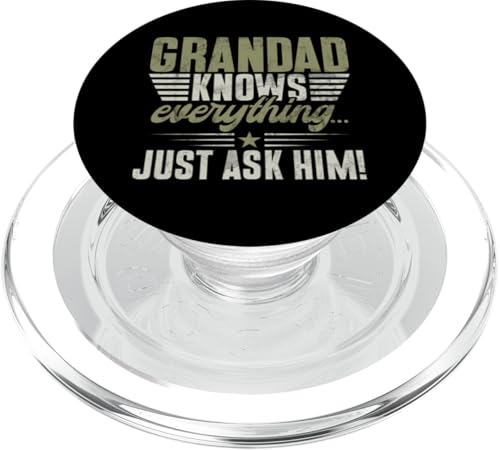 Opa weiß alles, frag ihn einfach Opa Funny Granddad PopSockets PopGrip für MagSafe Opa weiß alles, frag ihn einfach Opa Funny Granddad PopSockets PopGrip für MagSafe von Grandpa Granddad Funny Father's Day Men Apparel