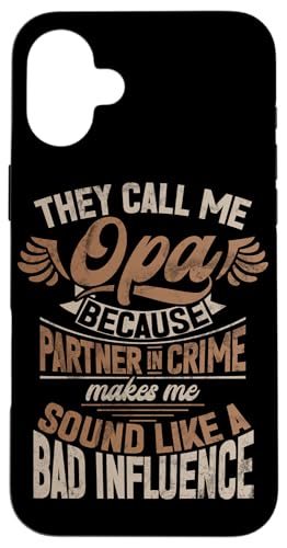 Sie nennen mich Opa, weil der Partner schlecht klingt Hülle für iPhone 16 Plus Sie nennen mich Opa, weil der Partner schlecht klingt Hülle für iPhone 16 Plus von Grandpa Granddad Funny Father's Day Men Apparel