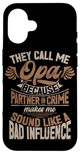 Sie nennen mich Opa, weil der Partner schlecht klingt Hülle für iPhone 16 Sie nennen mich Opa, weil der Partner schlecht klingt Hülle für iPhone 16 von Grandpa Granddad Funny Father's Day Men Apparel