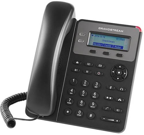 Grandstream SIP GXP-1615 Entry mit PoE Schnurgebundenes Telefon, VoIP PoE Farbdisplay Grau, Schwarz von Grandstream