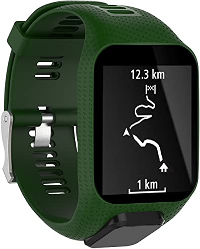 Gransho Uhrenarmband kompatibel mit Tomtom Spark/Spark 3 / Runner 2 / Runner 3 / Golfer 2 / Adventurer, Premium Weiches Silikon Verstellbarer Ersatzgurt (Pattern 1) von Gransho