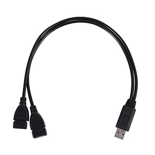 Graootoly USB 2.0 A Male to 2 Dual USB Female Y Splitter Hub Cord Adapter Cable von Graootoly