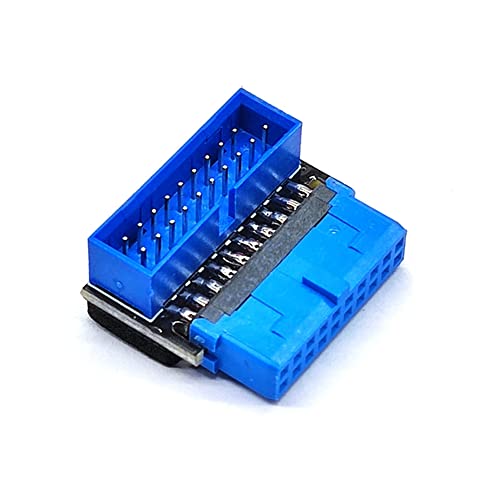 Graootoly USB Header Adapter USB 3.2 GEN1 19Pin/20Pin Buchse Lenkbogen Konverter DIY Desktop Motherboard B von Graootoly