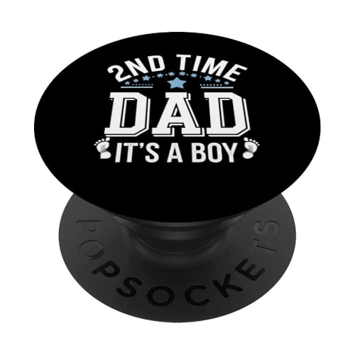 2nd Dad It's A Boy Schwangerschaftsankündigung PopSockets Klebender PopGrip 2nd Dad It's A Boy Schwangerschaftsankündigung PopSockets Klebender PopGrip von Graphic 365