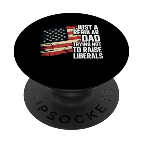 Amerikanische Flagge Papa Politischer Humor Geschenk PopSockets Klebender PopGrip Amerikanische Flagge Papa Politischer Humor Geschenk PopSockets Klebender PopGrip von Graphic 365