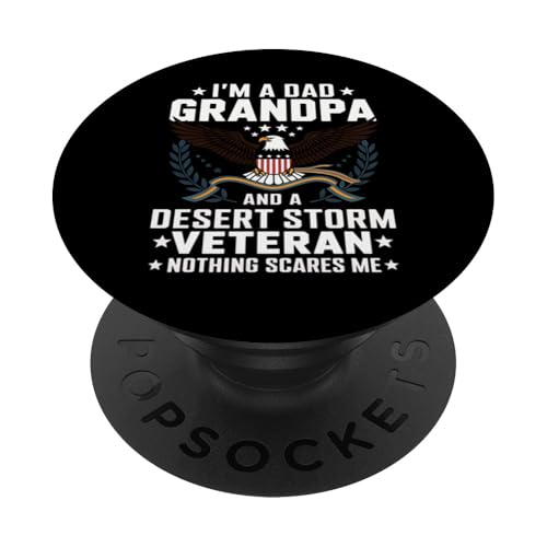 Desert Storm Veteran Opa Dad US Adler Geschenk PopSockets Klebender PopGrip Desert Storm Veteran Opa Dad US Adler Geschenk PopSockets Klebender PopGrip von Graphic 365
