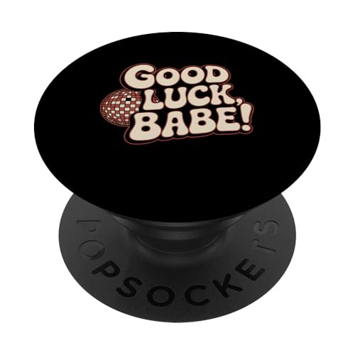 Discokugel Luck Babe 70er Jahre Retro Disco Tanzparty PopSockets Klebender PopGrip Discokugel Luck Babe 70er Jahre Retro Disco Tanzparty PopSockets Klebender PopGrip von Graphic 365