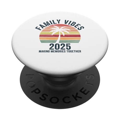 Family Vibes, passendes Geschenk für ein Familientreffen im Jahr 2025 PopSockets Klebender PopGrip von Graphic 365