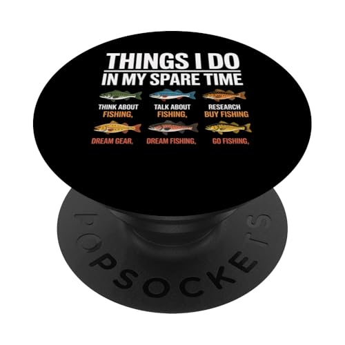 Geschenk für Angelfreunde, lustige Dinge PopSockets Klebender PopGrip Geschenk für Angelfreunde, lustige Dinge PopSockets Klebender PopGrip von Graphic 365