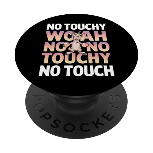 Goat Touchy Lustiges Geschenk für Ziegenliebhaber, Bauernhoftier PopSockets Klebender PopGrip von Graphic 365