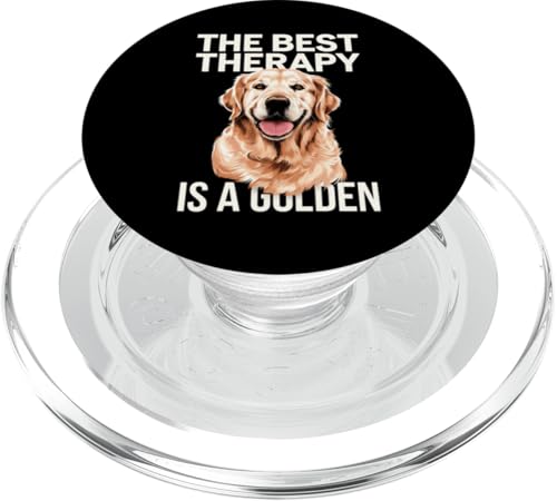 Golden Therapy Hundebesitzer Lustiges Geschenk PopSockets PopGrip für MagSafe von Graphic 365
