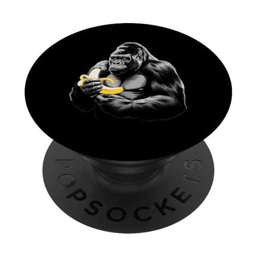 Gorilla Affe Affe Banane Humor Grafik Neuheit Geschenk PopSockets Klebender PopGrip Gorilla Affe Affe Banane Humor Grafik Neuheit Geschenk PopSockets Klebender PopGrip von Graphic 365