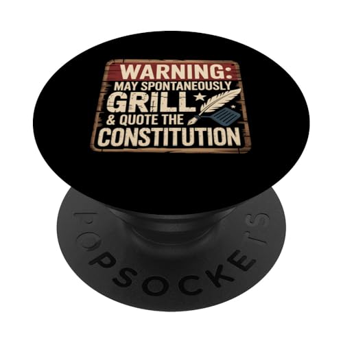 Grilling Dad May Spontaneously Grill Zitat Verfassung PopSockets Klebender PopGrip von Graphic 365