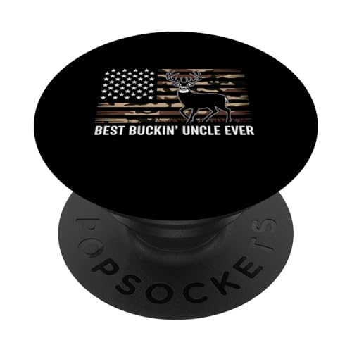 Hirschjagd Onkel Amerikanische Flagge Geschenk Männer Jungen PopSockets Klebender PopGrip Hirschjagd Onkel Amerikanische Flagge Geschenk Männer Jungen PopSockets Klebender PopGrip von Graphic 365