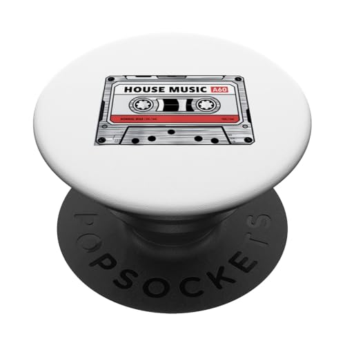 House Music A60 Kassettenspieler Retro Vintage Musik PopSockets Klebender PopGrip House Music A60 Kassettenspieler Retro Vintage Musik PopSockets Klebender PopGrip von Graphic 365