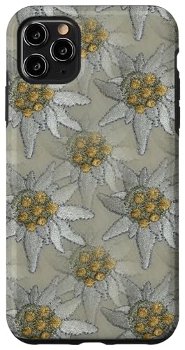Hülle für iPhone 11 Pro Max Schutzhülle für Herren, Damen, Mädchen, Jungen, Edelweiß von Graphic 365