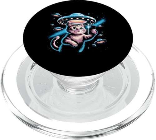 Katze UFO Alien Raumschiff Galaxie Nebel Kitty Kätzchen Katze PopSockets PopGrip für MagSafe Katze UFO Alien Raumschiff Galaxie Nebel Kitty Kätzchen Katze PopSockets PopGrip für MagSafe von Graphic 365